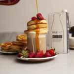 MILKLAB Pancake Oat Milk Latte Recipe. Image supplied.