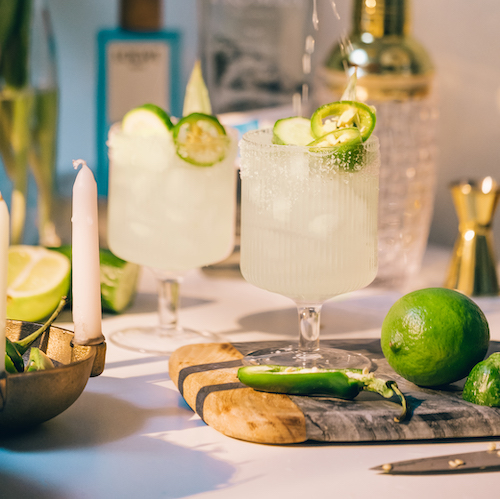 Spicy Cucumber Jalapeño Margarita
