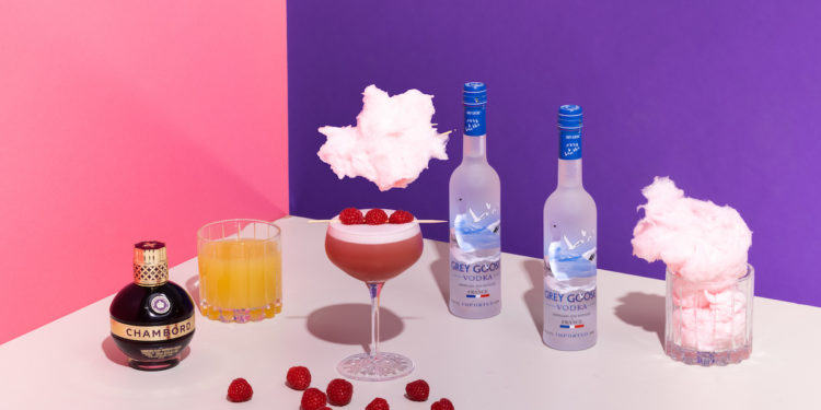 The Newest Home Delivered Cocktail Kit Perfect for National Vodka Day. Cocktail Porter Grey Goose French Martini. Image supplied.