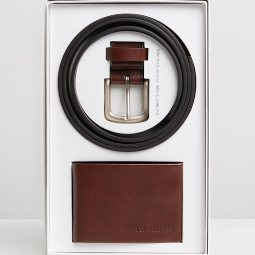 <strong>Ben Sherman</strong> Belt and Wallet Gift Set