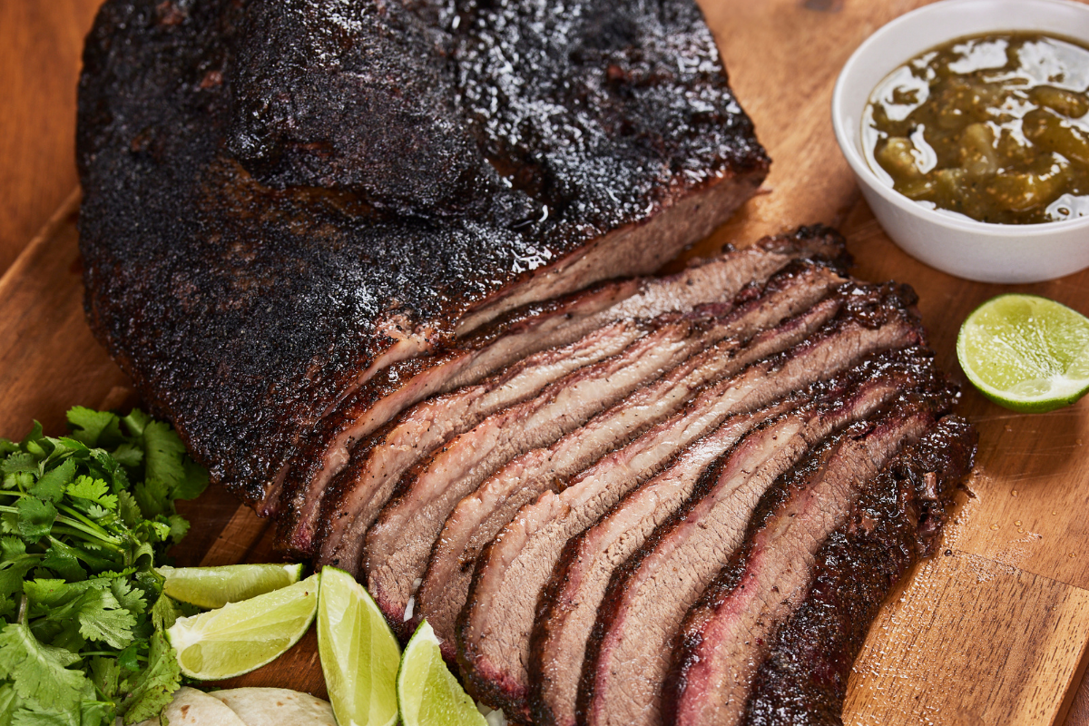 Adam Roberts Mexican Slow Smoked Beef Brisket and Salsa Recipe. Image supplied.