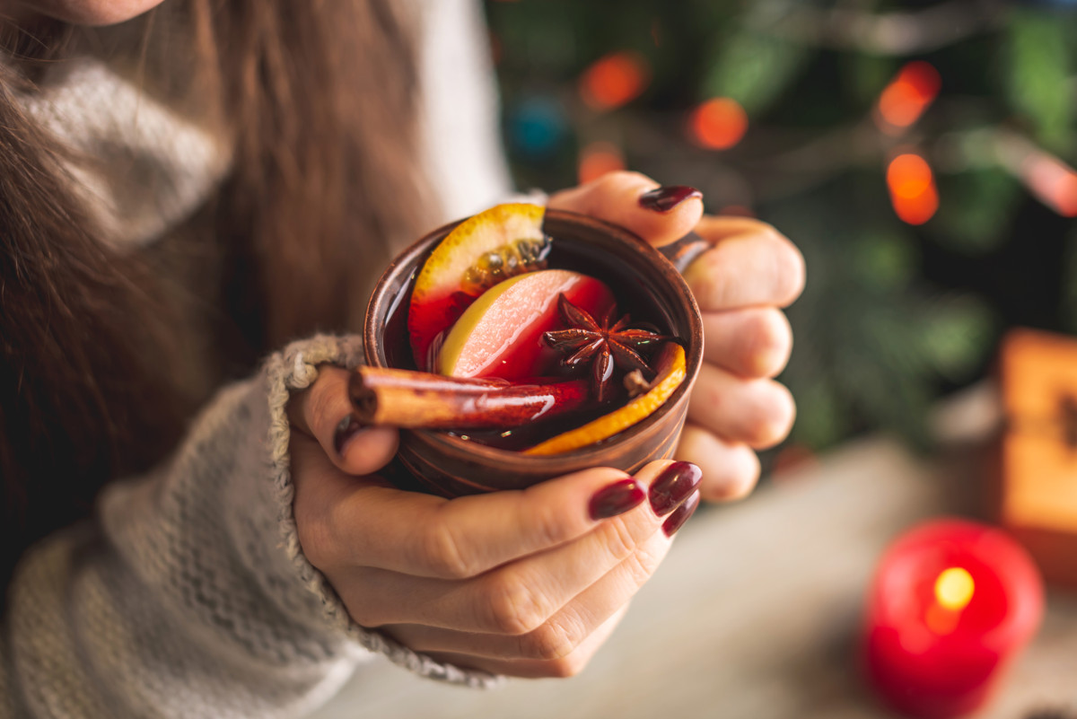 Traditional Mulled Wine Cocktail Drink