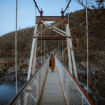 Alexandra Suspension Bridge, Cataract Gorge Reserve, Launceston, Tasmania. Photographed by Emilie Ristevski. Image via Tourism Tasmania.