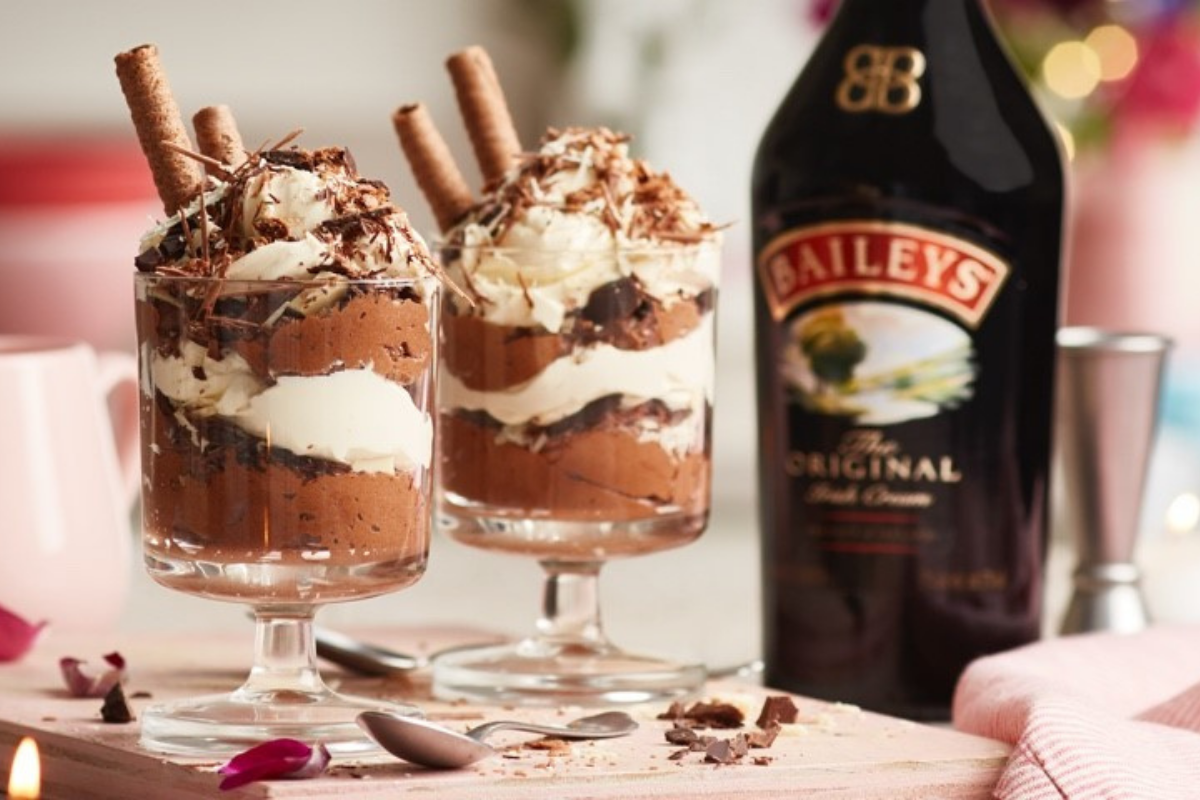 Easy Baileys Infused Chocolate Mousse Recipe. Image supplied.