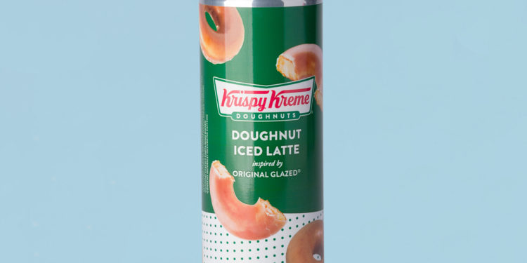 Krispy Kreme Launches Doughnut Iced Latte In A Can. Image supplied.