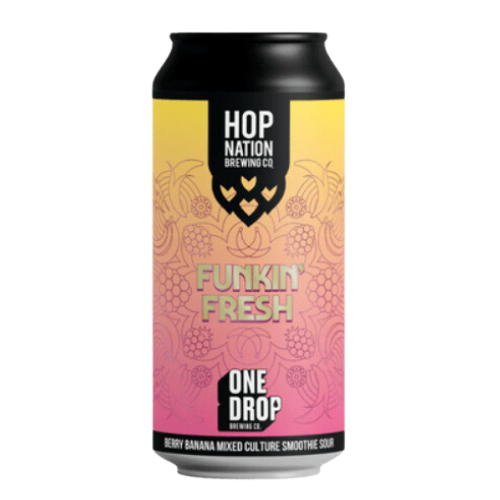 <strong>Hop Nation x One Drop</strong> Funkin' Fresh Berry & Banana Smoothie Sour