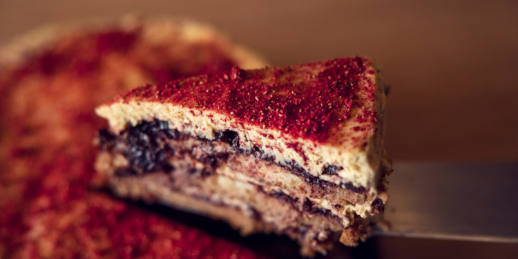 Melbourne's Anchor Restaurant's Balsamic Strawberry Tiramisu Recipe. Image supplied.