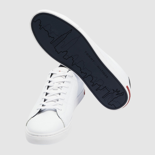 <strong>Tommy Hilfiger</strong> Essential Leather Detail Vulcanised Sneakers