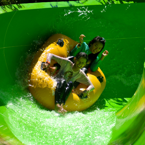 Slide around at Waterbom Bali