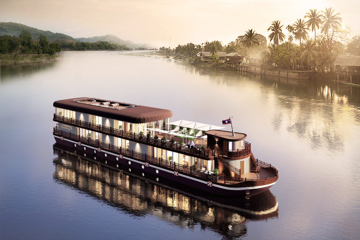 Sail the Mekong River with Heritage Line's Newest Luxury Cruise Ship. Heritage Line Anouvong. Image supplied.