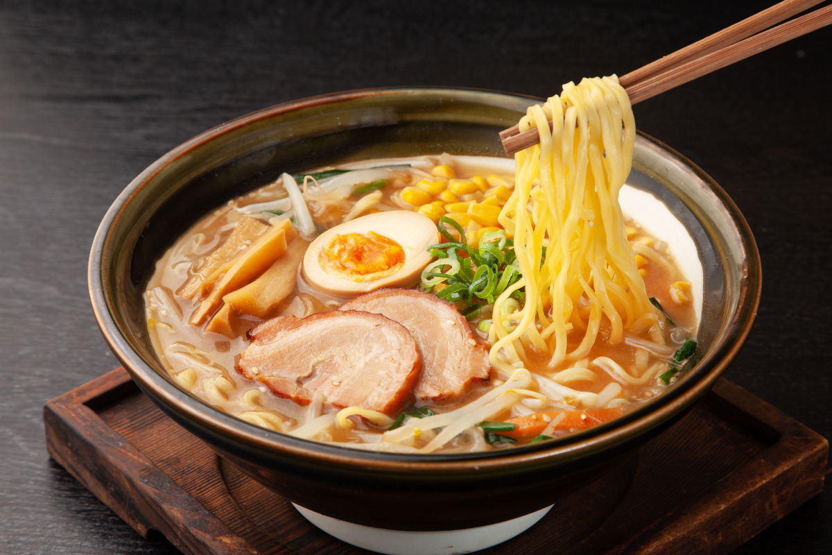 Sapporo miso ramen in a bowl. Photography by sasazawa. Image via Shutterstock