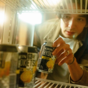 Man grabbing a Kirin Hyoketsu from fridge. Image supplied