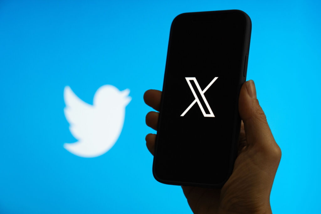 New Twitter Logo on Phone. Photography by Backcountry Media. Image via Shutterstock