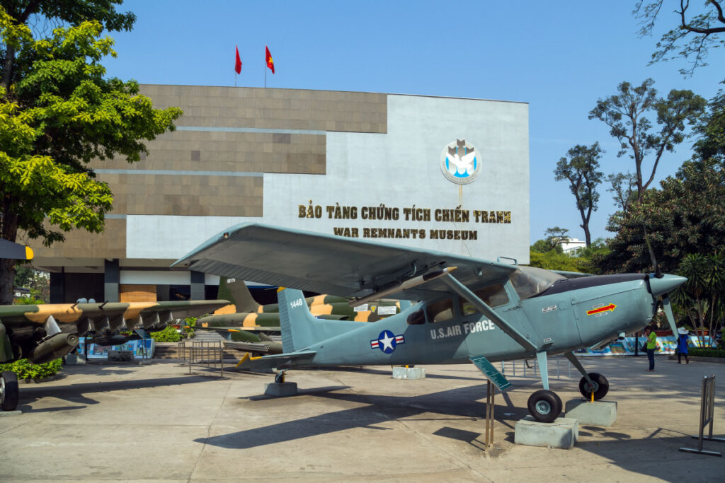 War Remnants Museum, Ho Chi Minh City. Photography by VladyslaV Travel photo. Image via Shutterstock