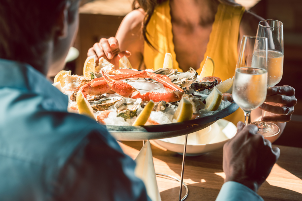 Fish and oyster platter. Photography by Kzenon. Image via Shutterstock