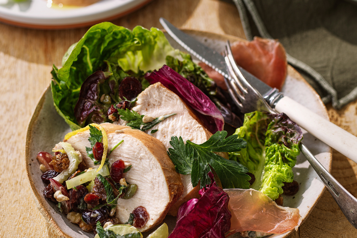 Yorkshire Tea Poached Chicken Salad by Will Stewart Recipe. Image supplied.