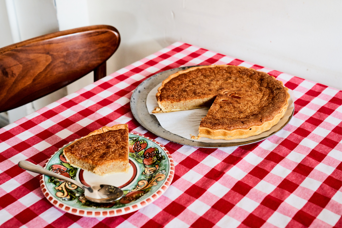 Tommy's Booze Limoncello Ricotta and Almond Tart Recipe. Photographed by Ashley Larkin. Image supplied.