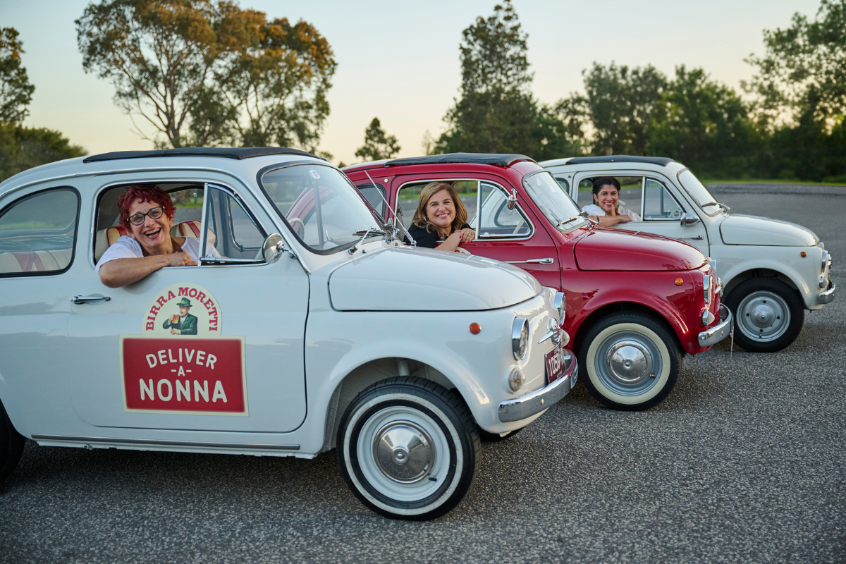 Birra Moretti is Now Delivering Nonna's and Italian Feasts to Melbourne Homes. Deliver-a-Nonna. Image supplied.