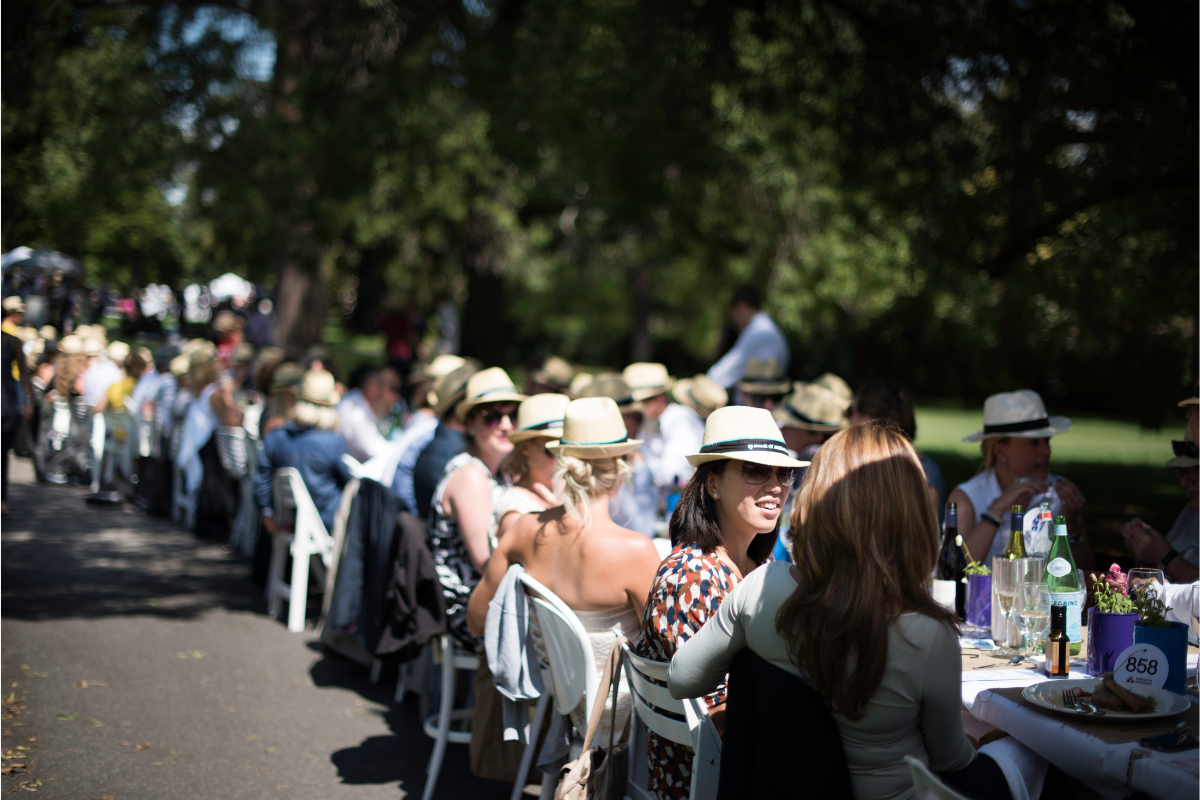 MFWF - World's longest lunch. Image via Visit Victoria