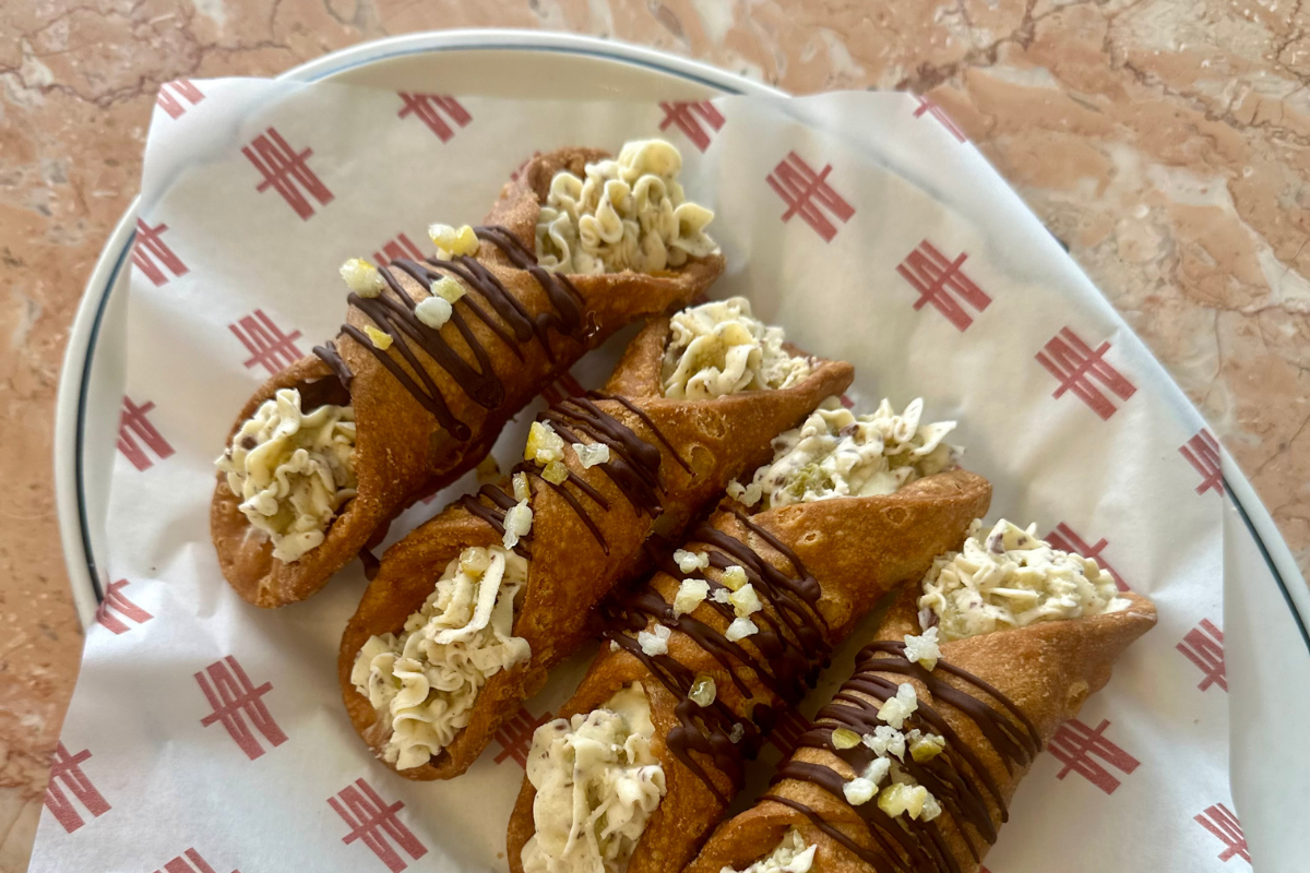 A Hot Cross Bun Cannoli Hop to it this Easter Sydney!. Image supplied.