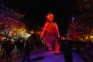 Arelhe Urrperle, Parrtjima Fesitval in Light 2024. Photographed by Steven Woodburn. Image supplied.