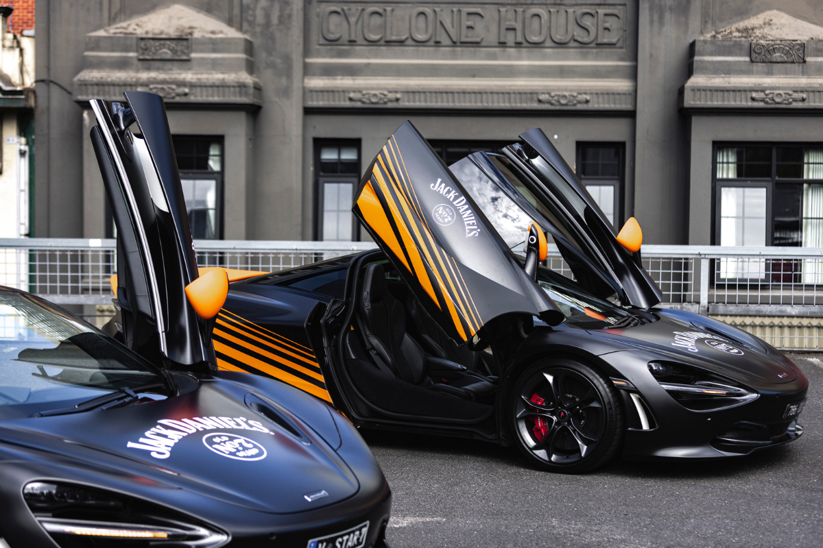 Two sports cars. Image supplied