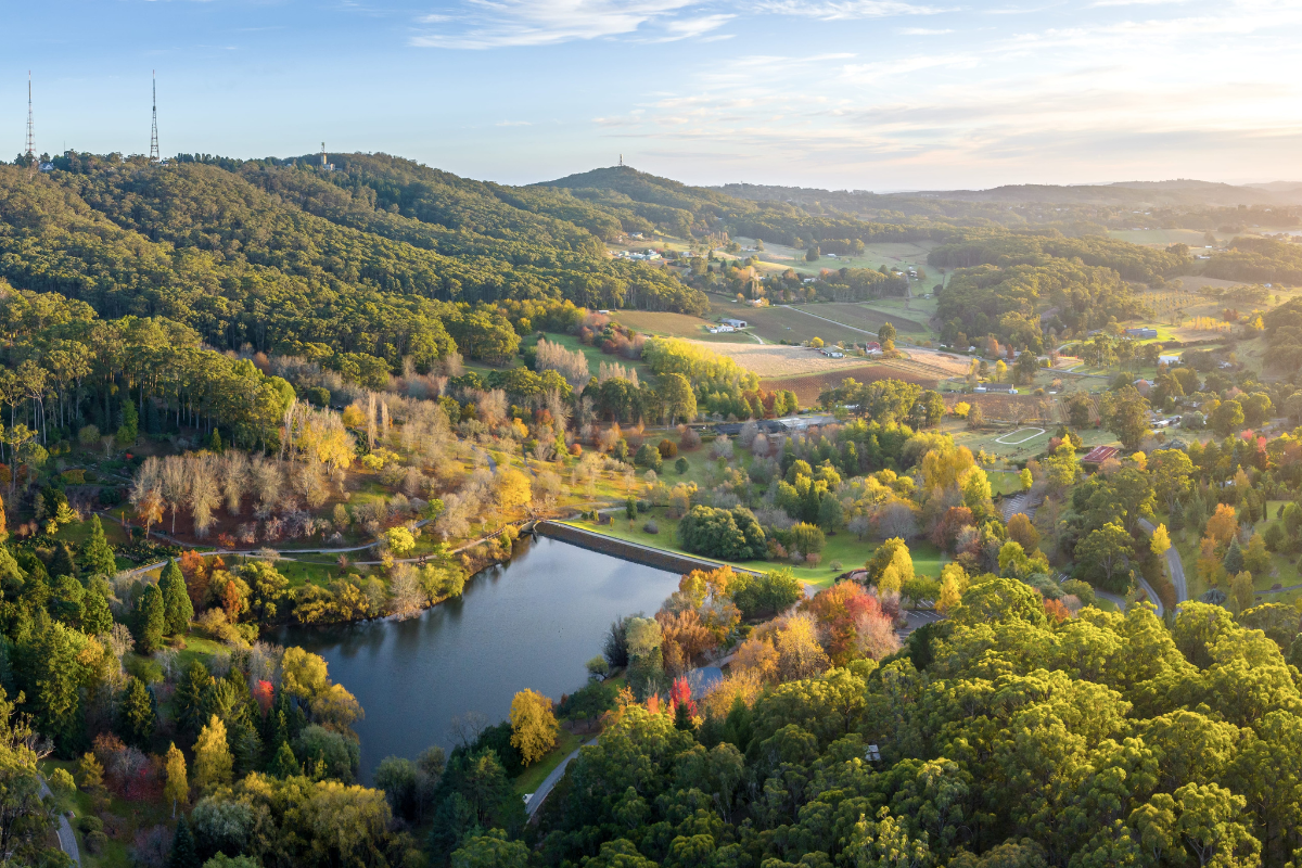 Adelaide Hills. Image via Tourism Australia South Australian Tourism Commission.