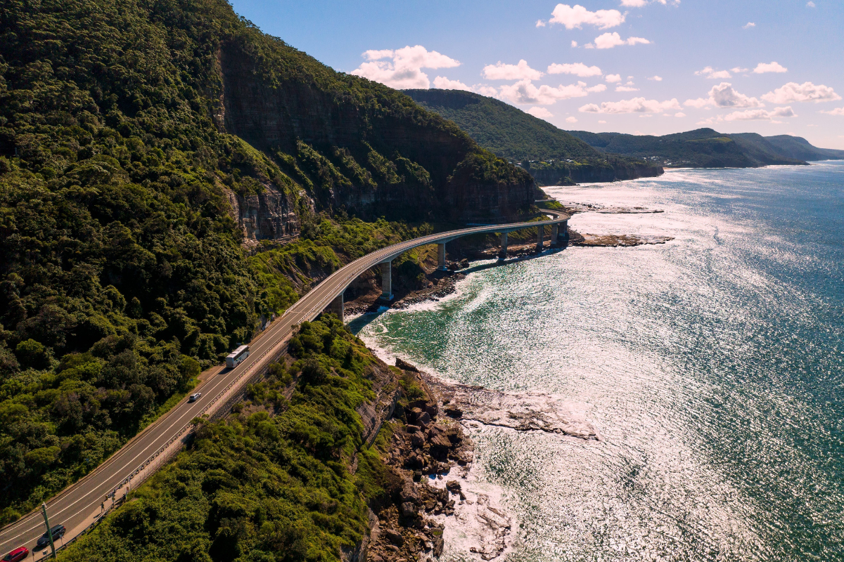 Grand Pacific Drive, New South Wales. Photographed by Jeremy Shaw. Image via Destination NSW.