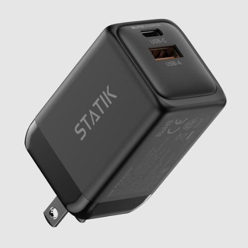 <strong>KeySmart</strong> STATIK 45W BlitzCharge Dual Power Adapter
