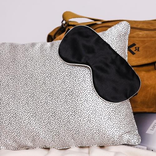<strong>Silk Magnolia</strong> Silk Travel Sized Pillow and Eye Mask