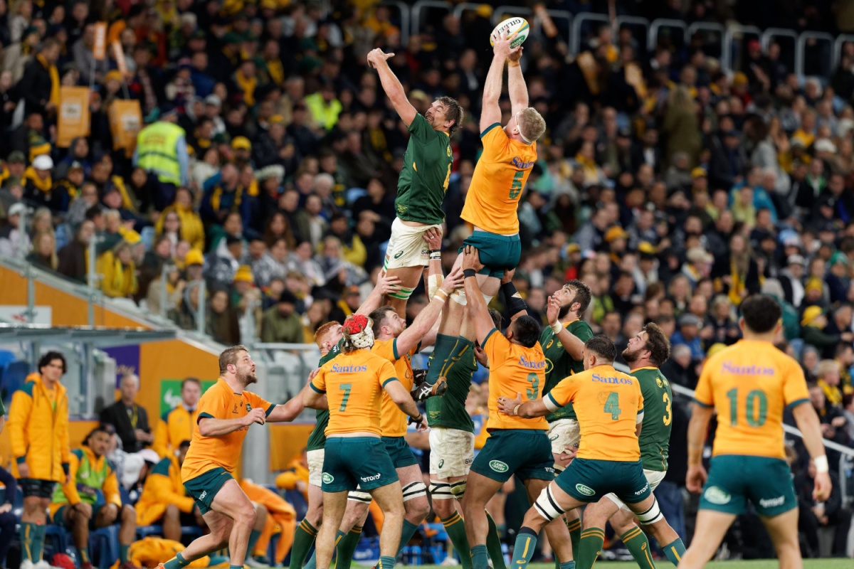 Rugby match between Australia and South Africa. Photography by IOIO IMAGES via Shutterstock