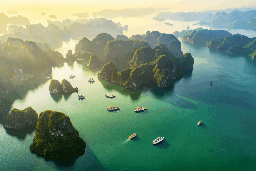 Ha Long Bay, Vietnam. Photography by Nguyen Quang Ngoc Tonkin via Shutterstock